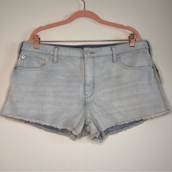 Pilcro Anthropologie Denim Micro Shorts Size 32 NWT - Picture 3 of 11
